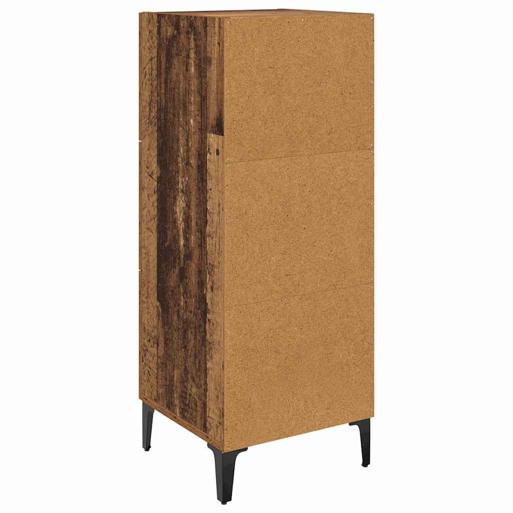 Sideboard Gammelt træ 34,5 x 34 x 90 cm Konstrueret træ