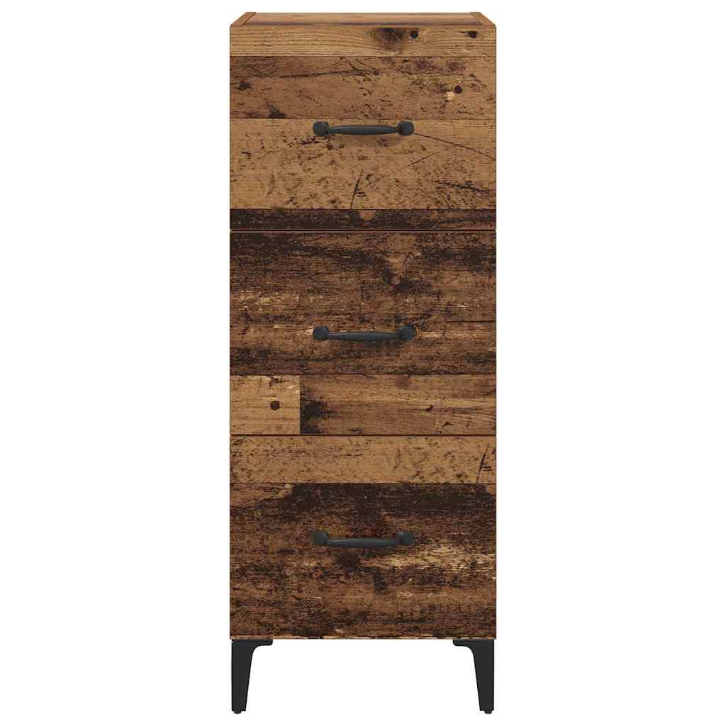 Sideboard Gammelt træ 34,5 x 34 x 90 cm Konstrueret træ