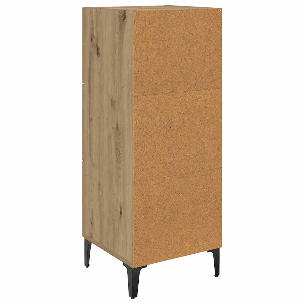 Sideboard Artisan Egetræ 34,5 x 34 x 90 cm Konstrueret træ