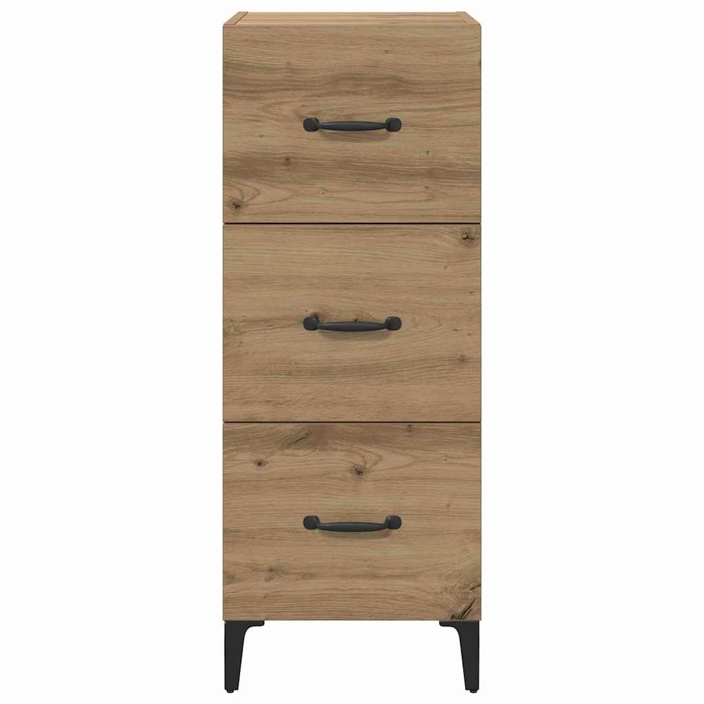 Sideboard Artisan Egetræ 34,5 x 34 x 90 cm Konstrueret træ