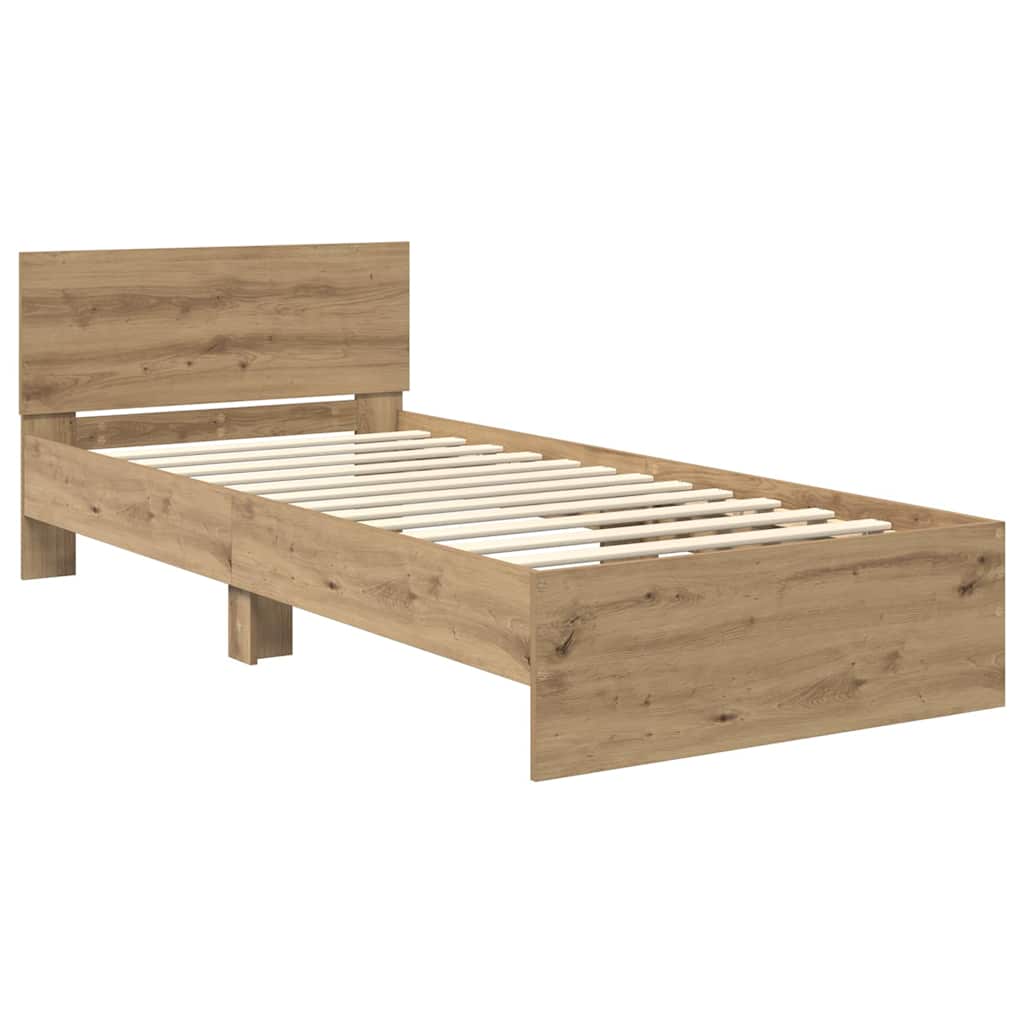 Sengestel Artisan Egetræ 100 x 200 cm Konstrueret træ