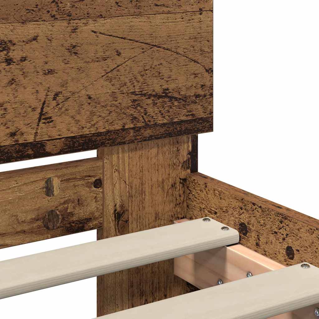 Sengestel Gammelt træ 75 x 190 cm Konstrueret træ