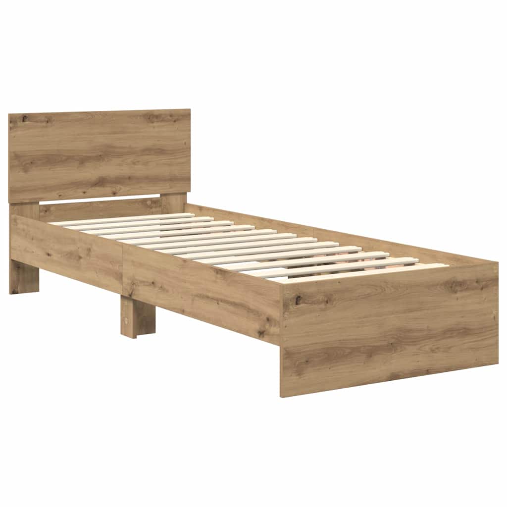 Sengestel Artisan Egetræ 75 x 190 cm Konstrueret træ