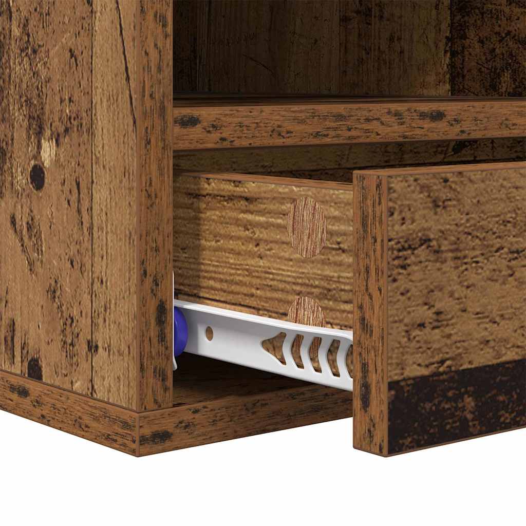 Printerstand Gammelt træ 40 x 32 x 24 cm Konstrueret træ