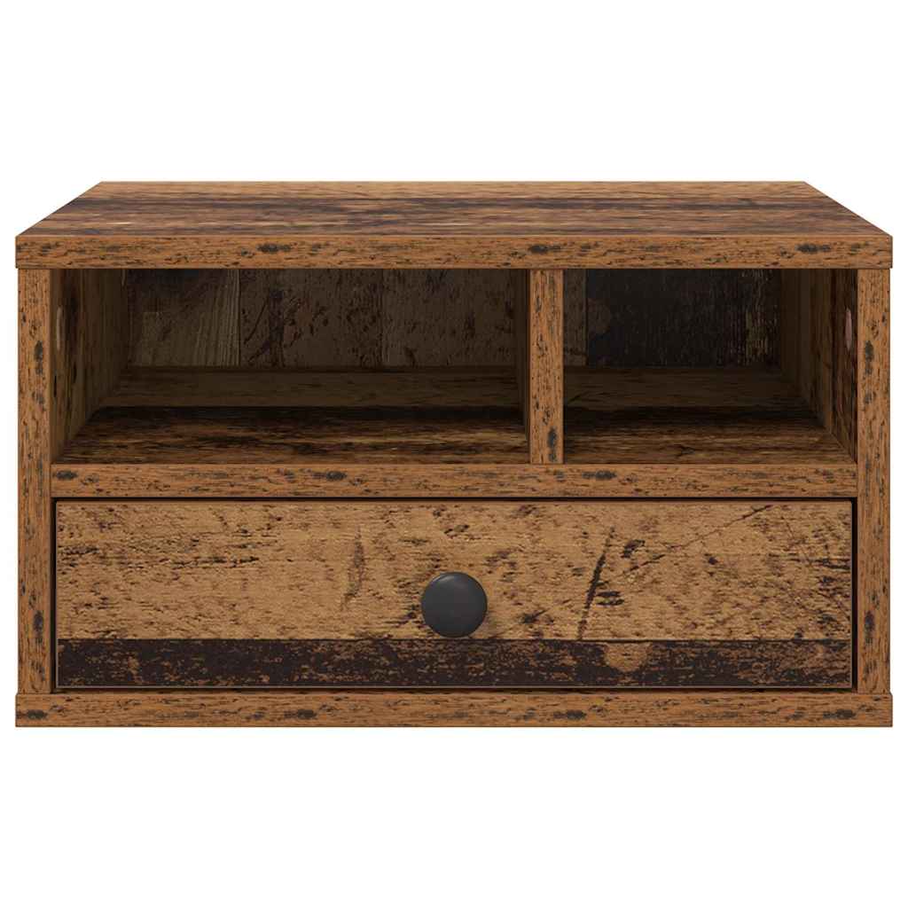 Printerstand Gammelt træ 40 x 32 x 24 cm Konstrueret træ