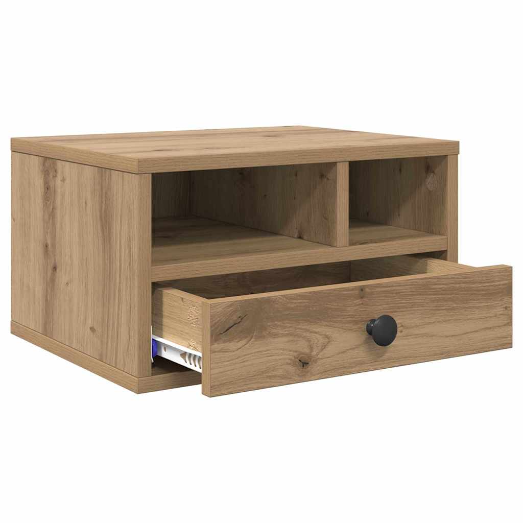 Printerstand Artisan Egetræ 40 x 32 x 24 cm Konstrueret træ