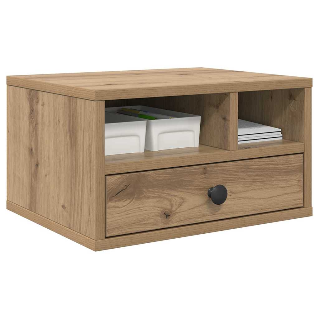 Printerstand Artisan Egetræ 40 x 32 x 24 cm Konstrueret træ