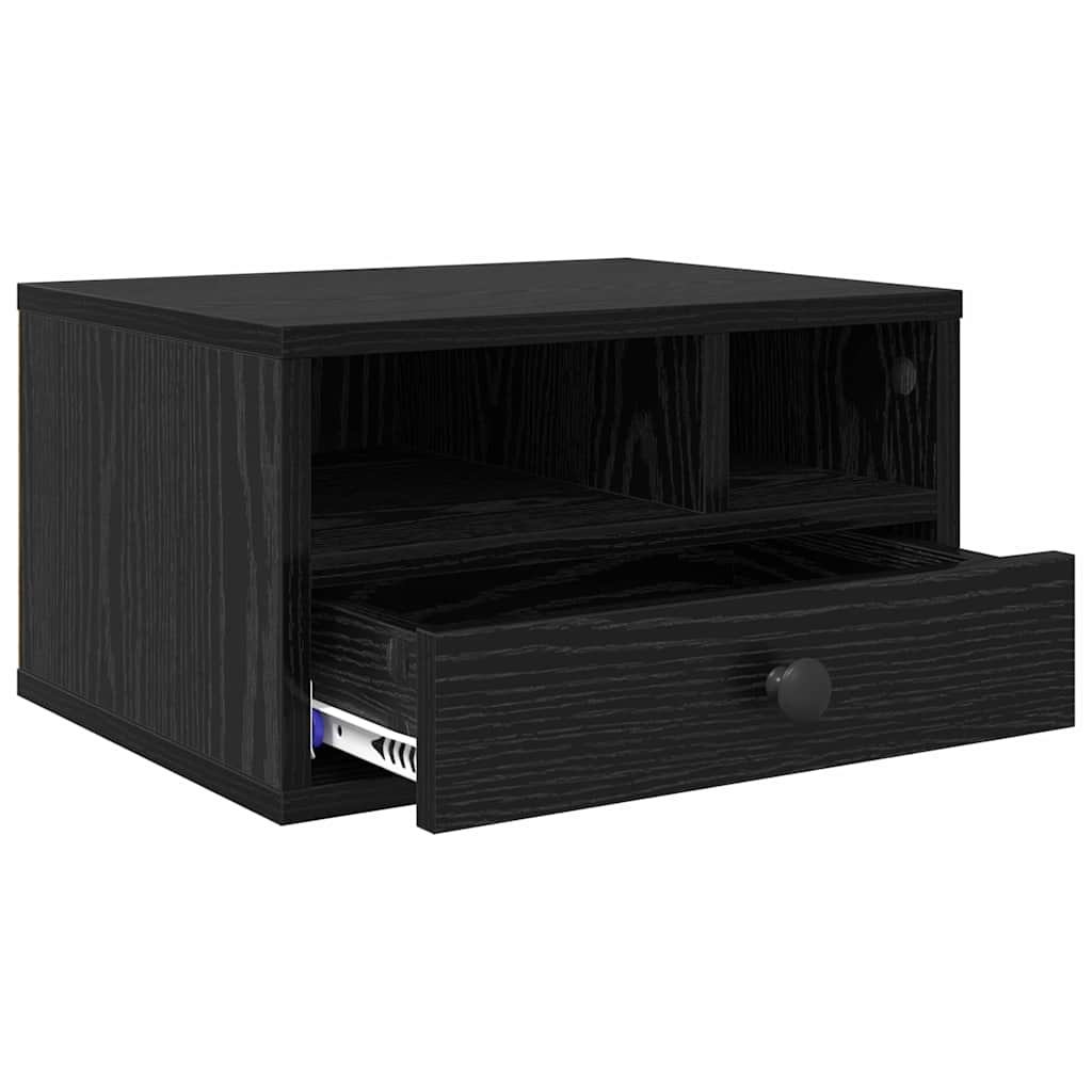 Printerstand Sort eg 40 x 32 x 24 cm Konstrueret træ