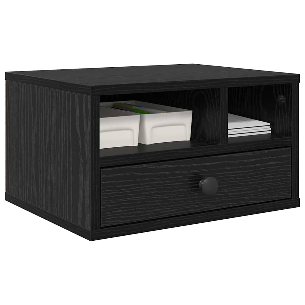 Printerstand Sort eg 40 x 32 x 24 cm Konstrueret træ