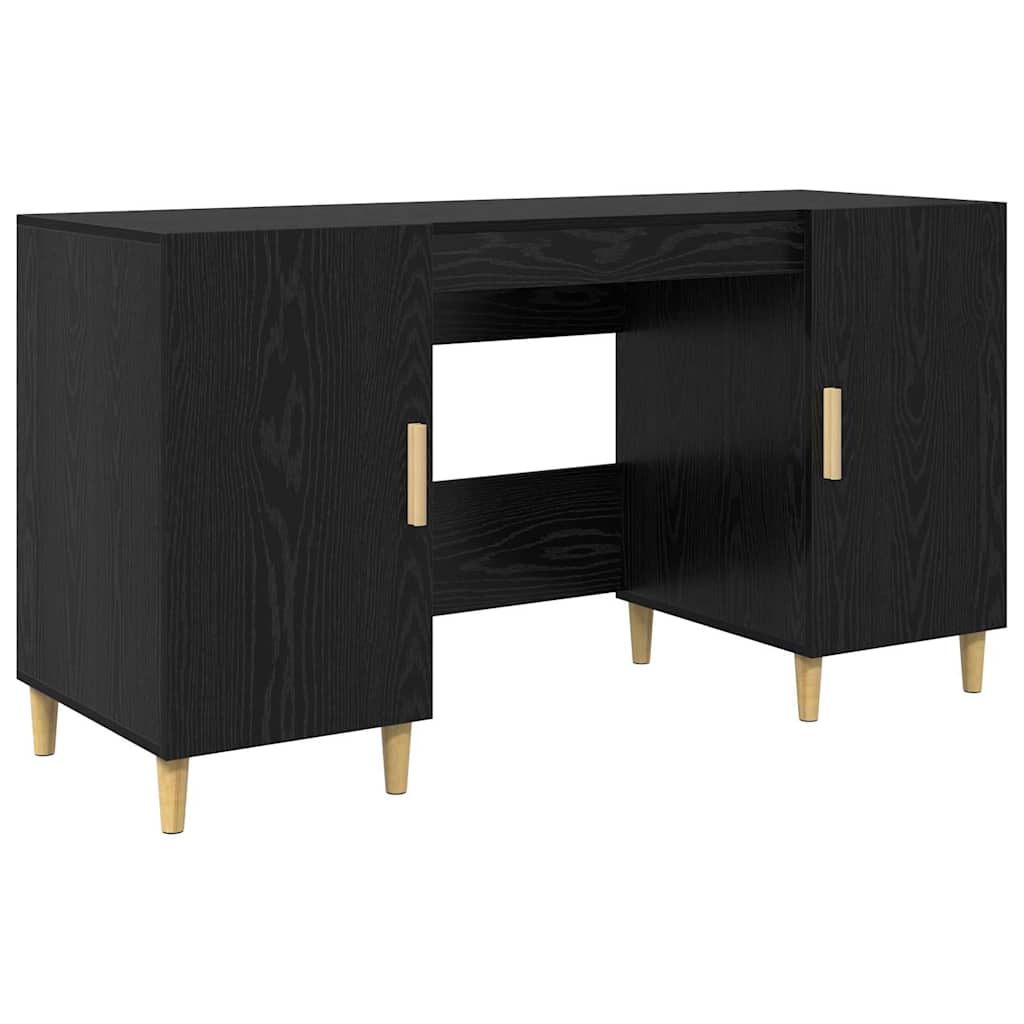 Bord Sort eg Konstrueret træ 140 x 50 x 75 cm