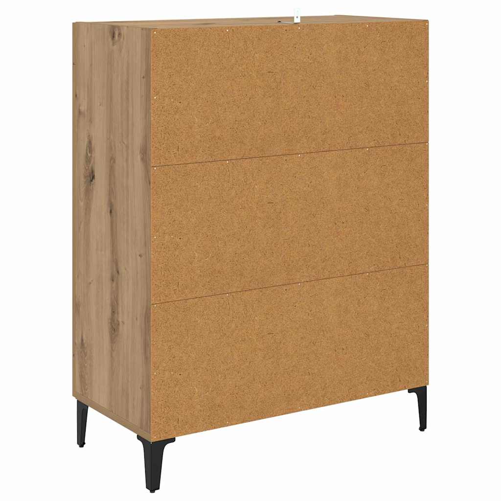 Sideboard Artisan Egetræ 69,5 x 34 x 90 cm Konstrueret træ
