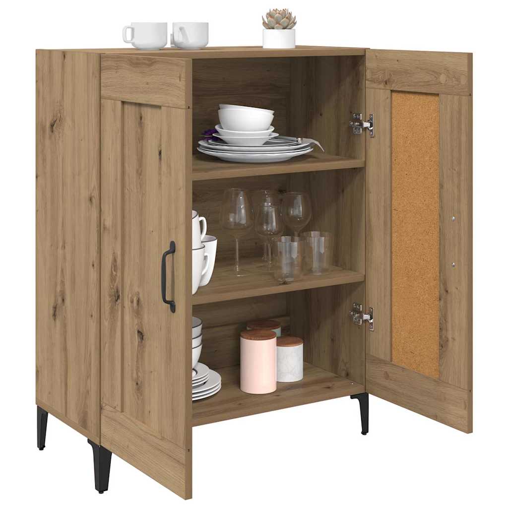 Sideboard Artisan Egetræ 69,5 x 34 x 90 cm Konstrueret træ