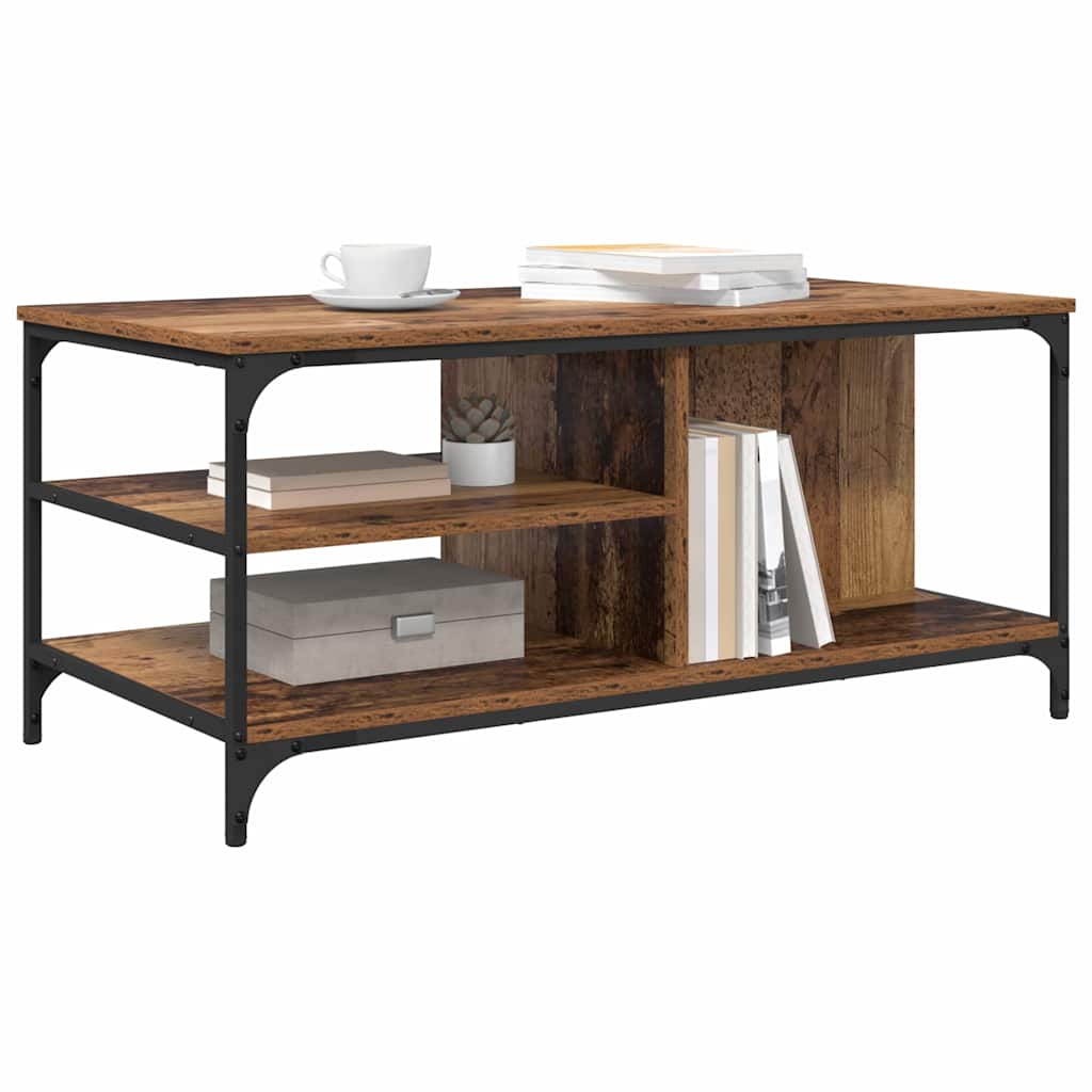Sofabord Gammelt træ 100 x 50 x 45 cm Konstrueret træ