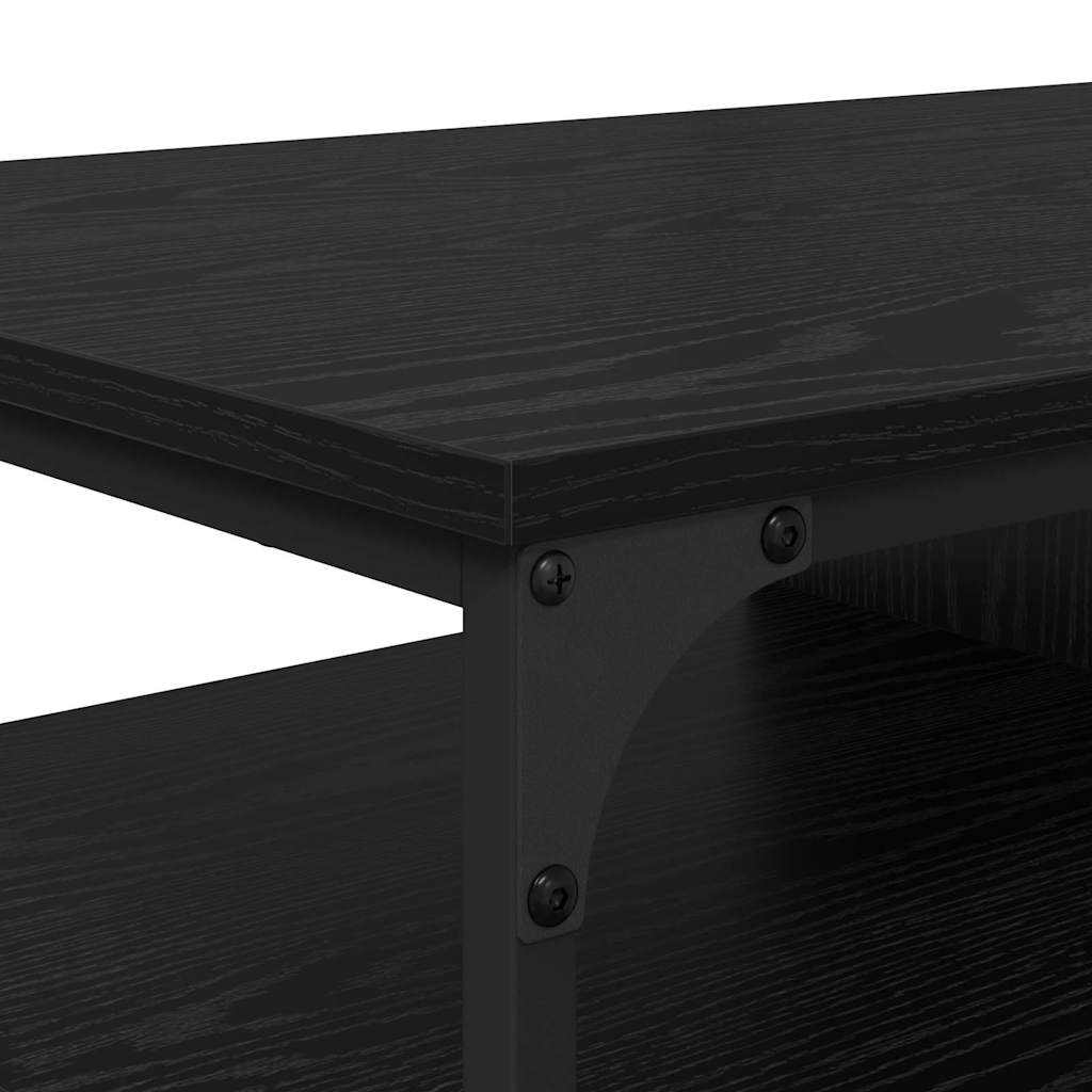 Sofabord Sort eg 100 x 50 x 45 cm Konstrueret træ