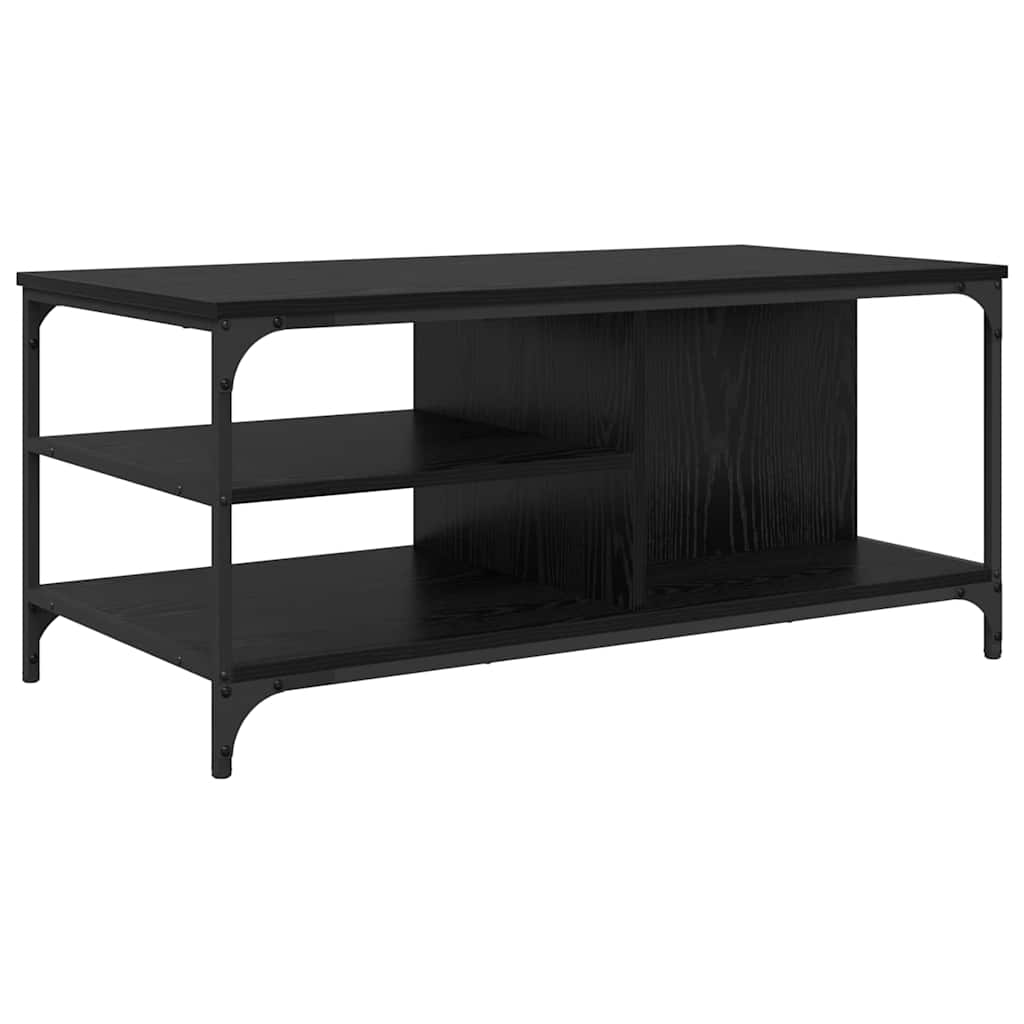Sofabord Sort eg 100 x 50 x 45 cm Konstrueret træ