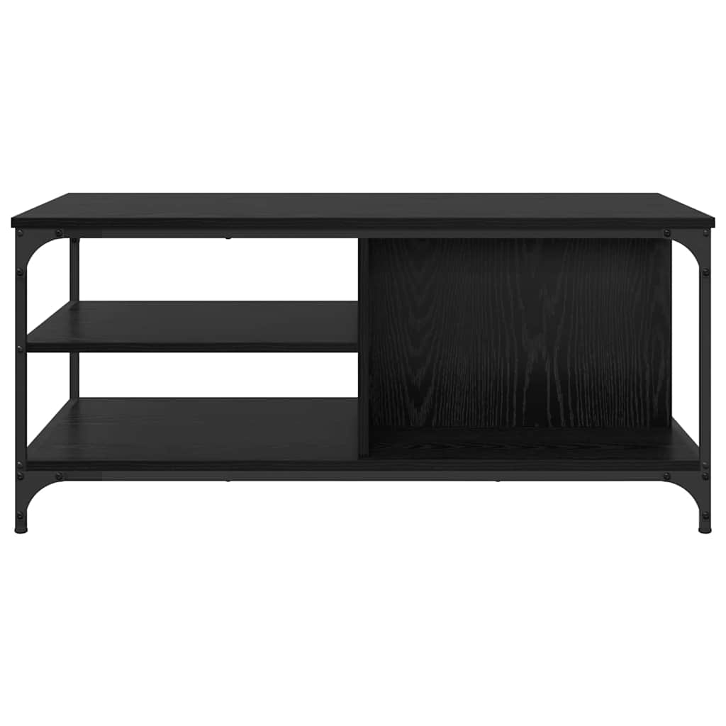 Sofabord Sort eg 100 x 50 x 45 cm Konstrueret træ