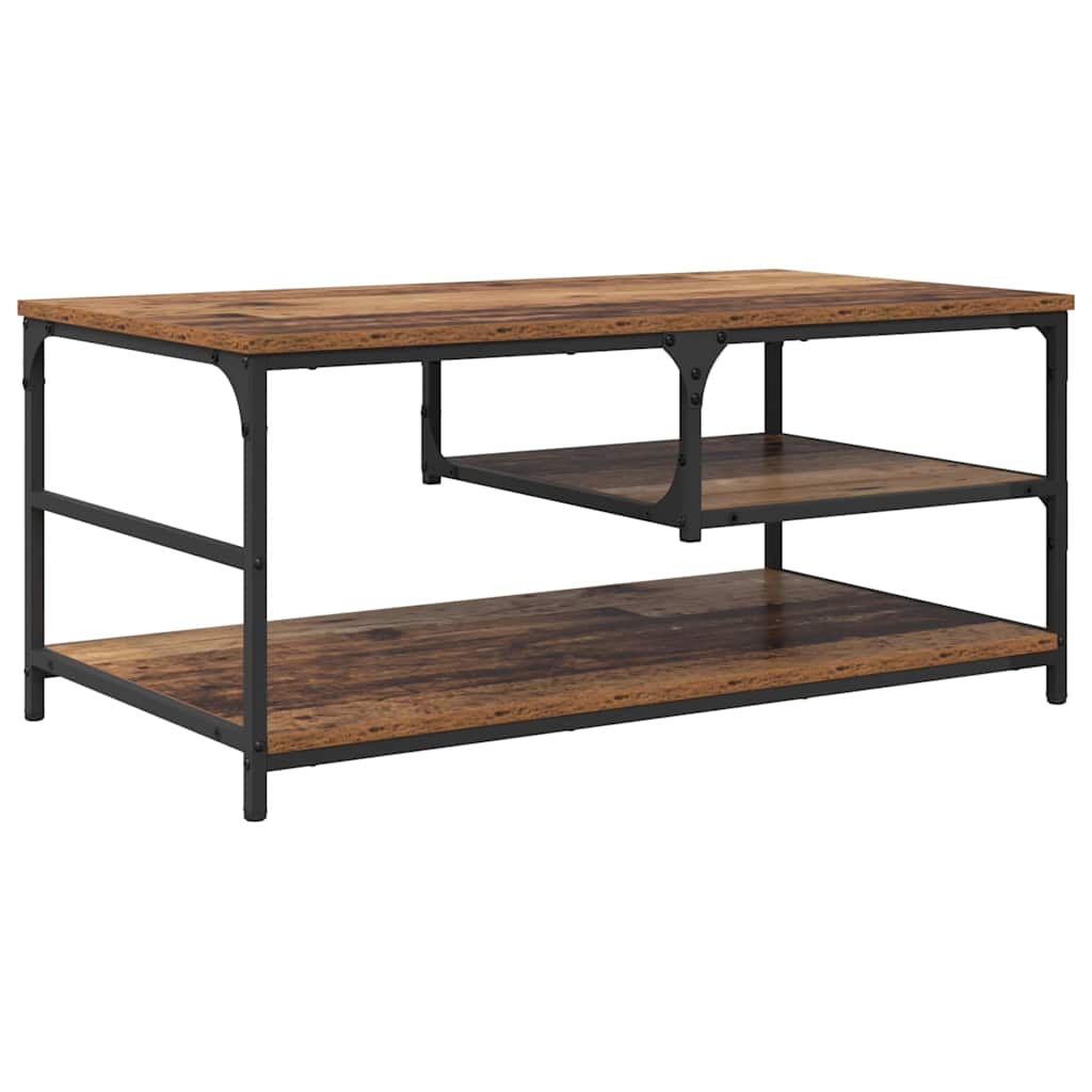Sofabord Gammelt træ 90 x 49 x 40 cm Konstrueret træ