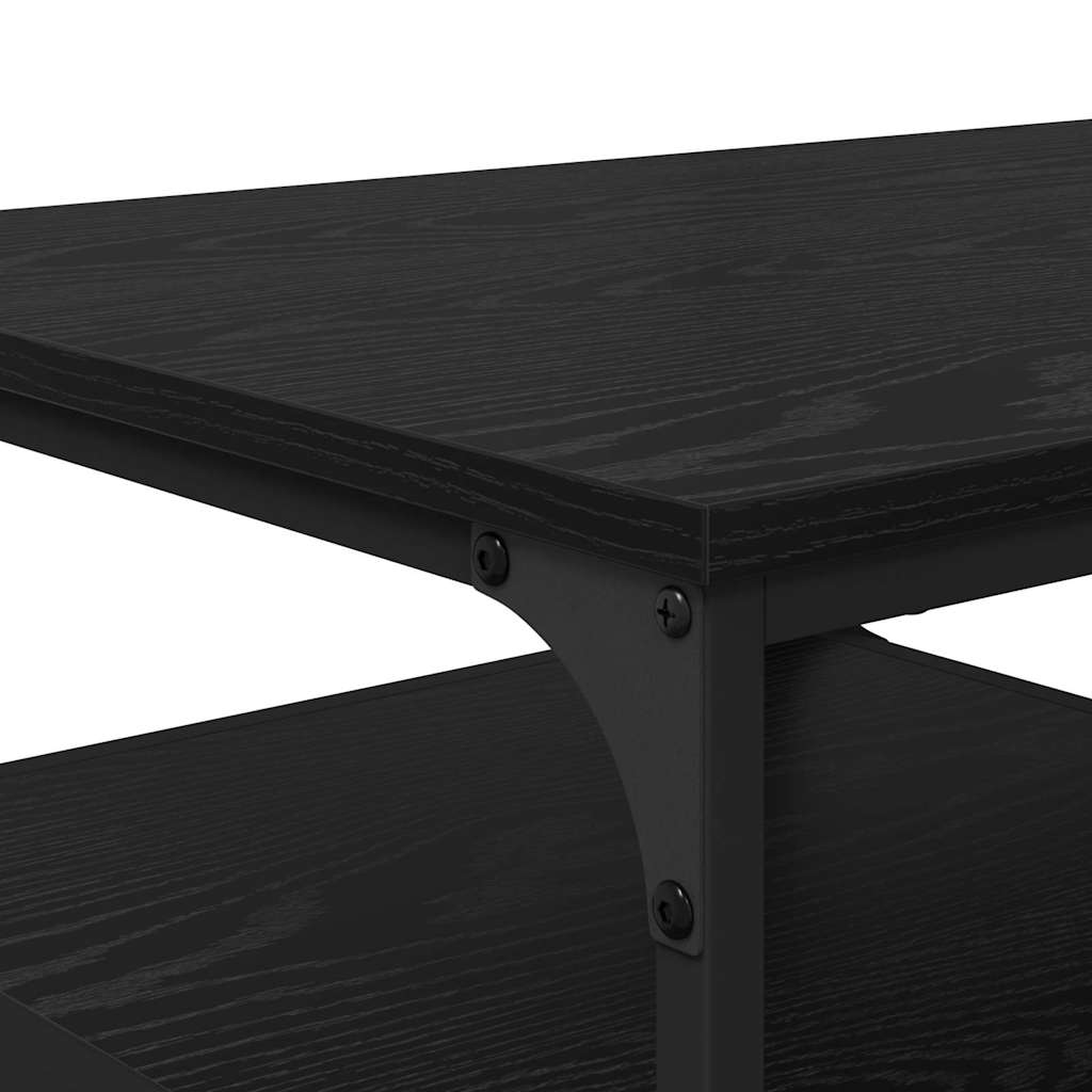 Sofabord Sort eg 90 x 49 x 40 cm Konstrueret træ