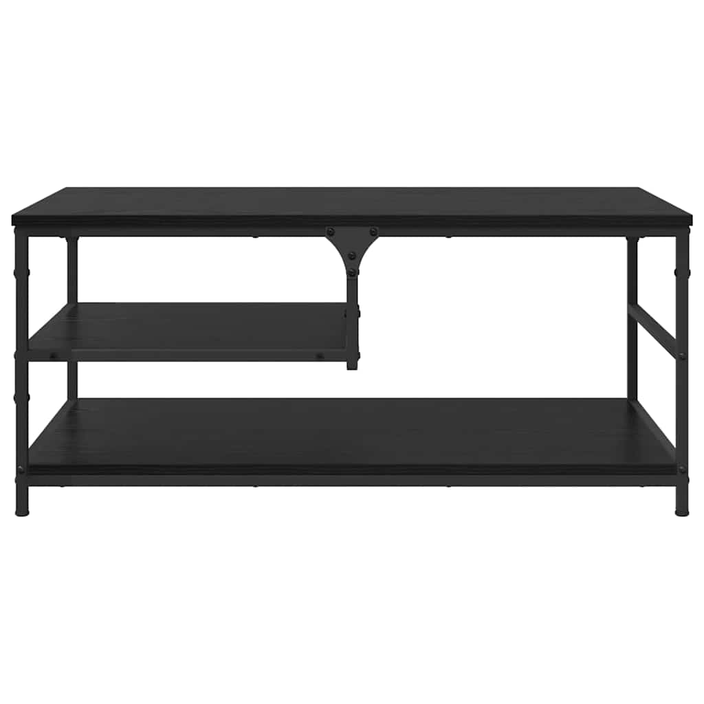 Sofabord Sort eg 90 x 49 x 40 cm Konstrueret træ