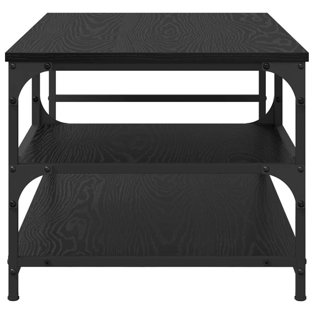 Sofabord Sort eg 90 x 49 x 40 cm Konstrueret træ