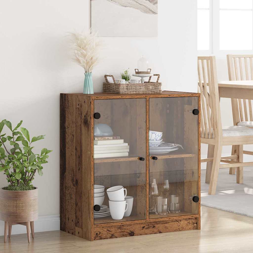 Sideskab Gammelt træ 68 x 37 x 75,5 cm Konstrueret træ