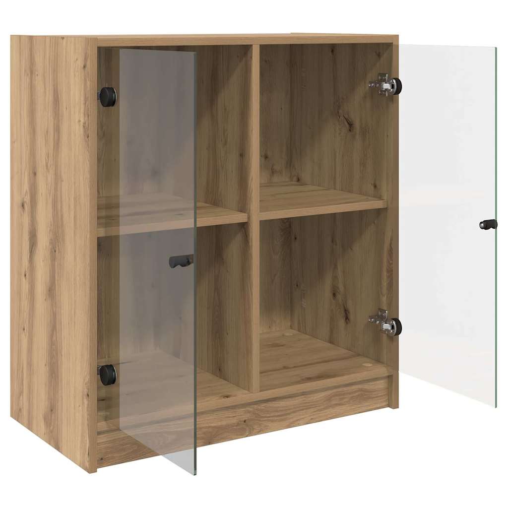 Sideskab Artisan Egetræ 68 x 37 x 75,5 cm Konstrueret træ
