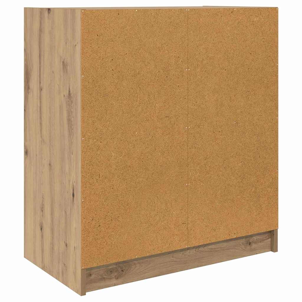 Sideskab Artisan Egetræ 68 x 37 x 75,5 cm Konstrueret træ