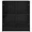 Sideskab Sort eg 68 x 37 x 75,5 cm Konstrueret træ