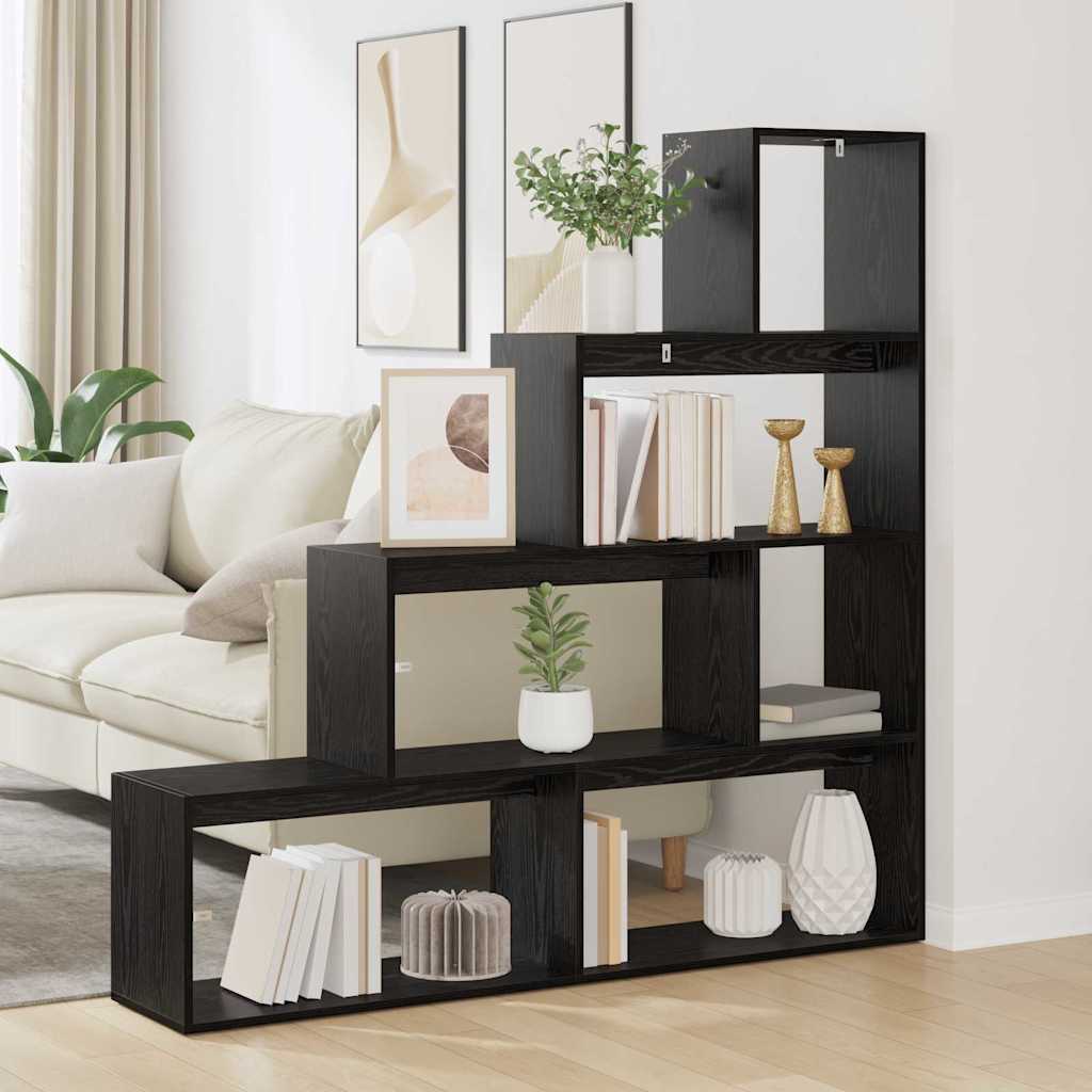 Rumdivider boghylde 143,5 x 29 x 143,5 cm Konstrueret træ