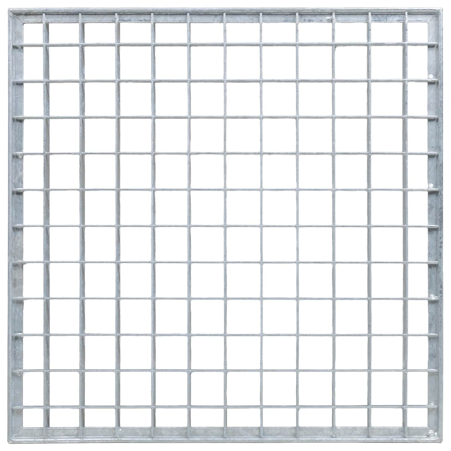 Gitter Sølv 40 x 40 x 2 cm Hot-Dip Galvaniseret Stål