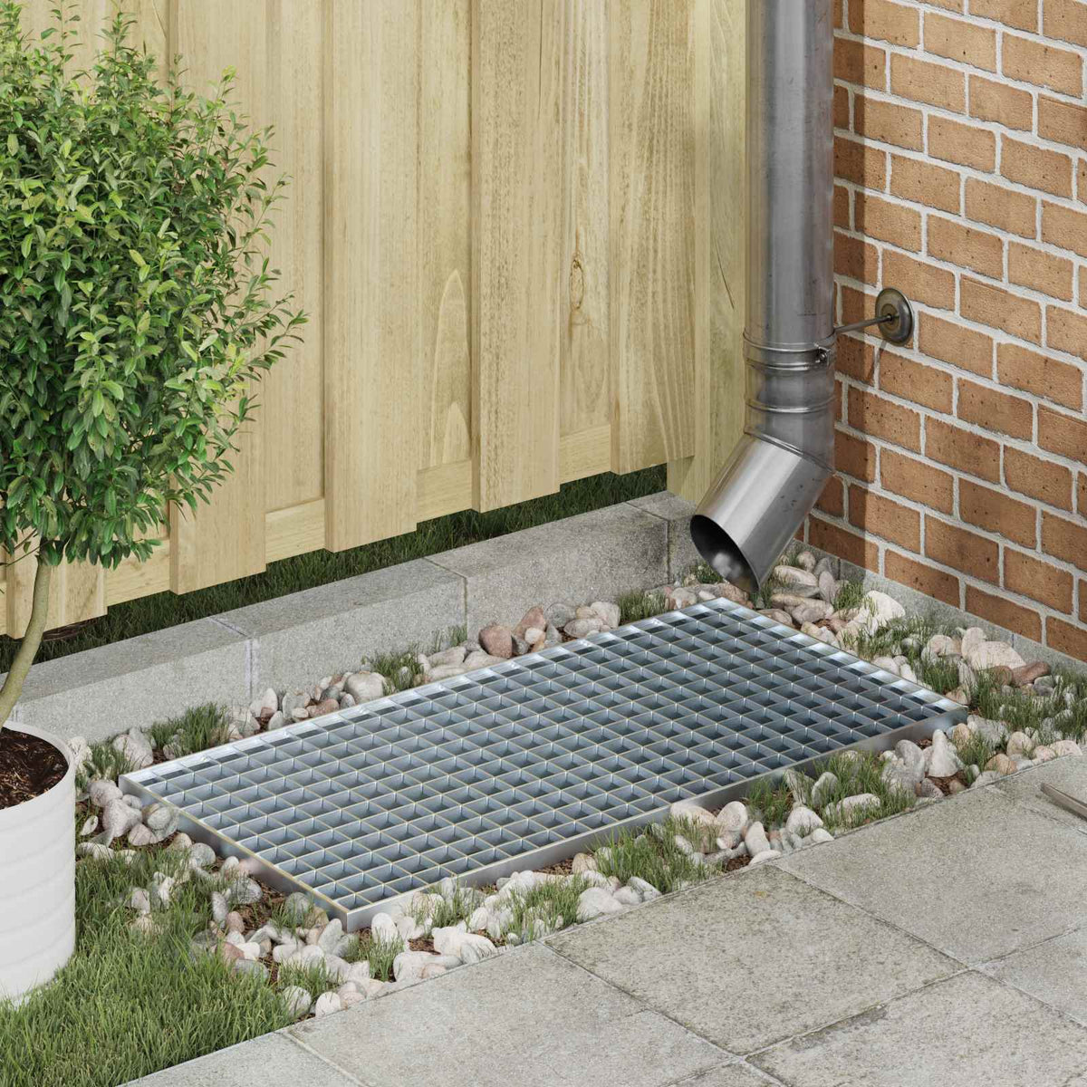 Gitter Sølv 80 x 40 x 2 cm Hot-Dip Galvaniseret Stål
