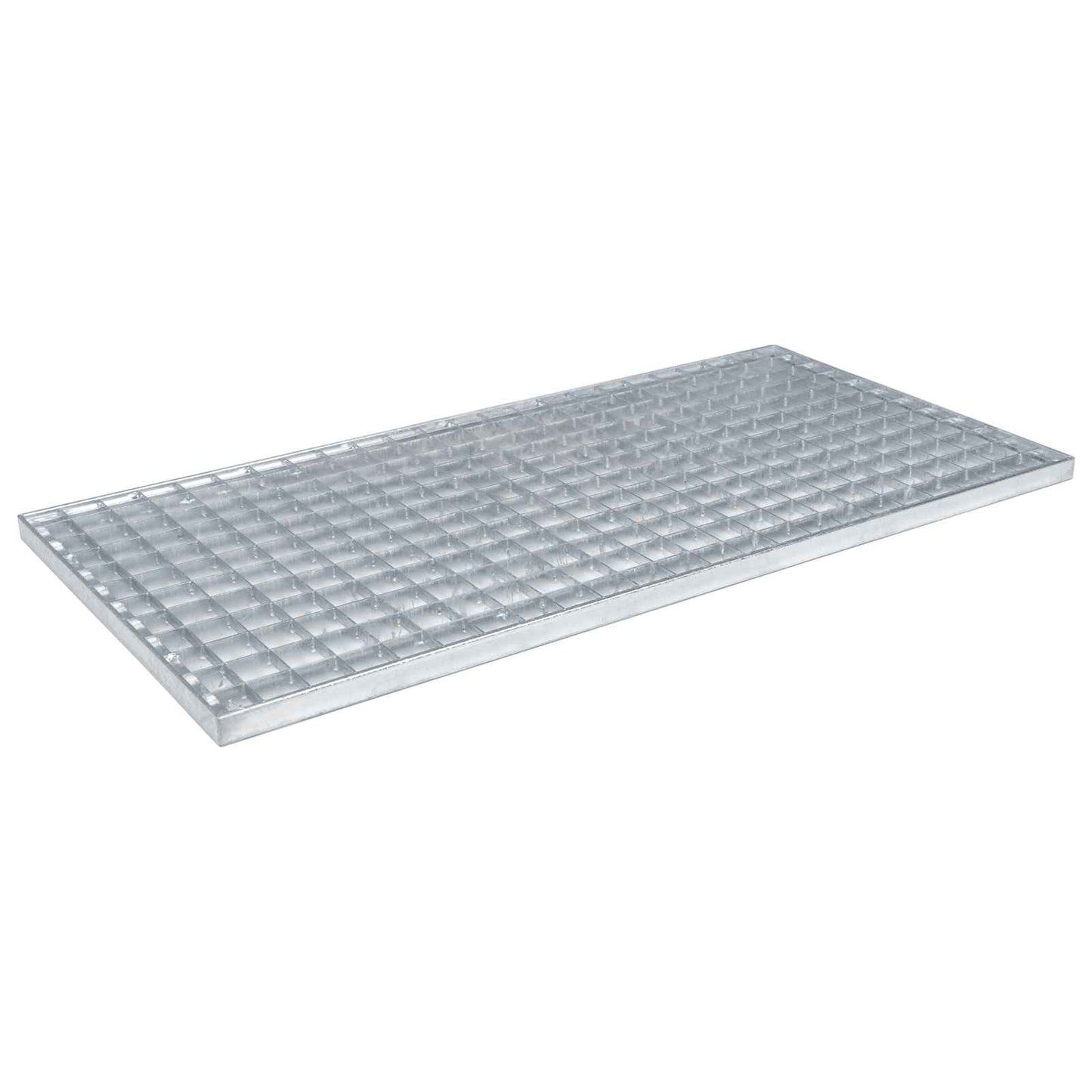 Gitter Sølv 80 x 40 x 2 cm Hot-Dip Galvaniseret Stål