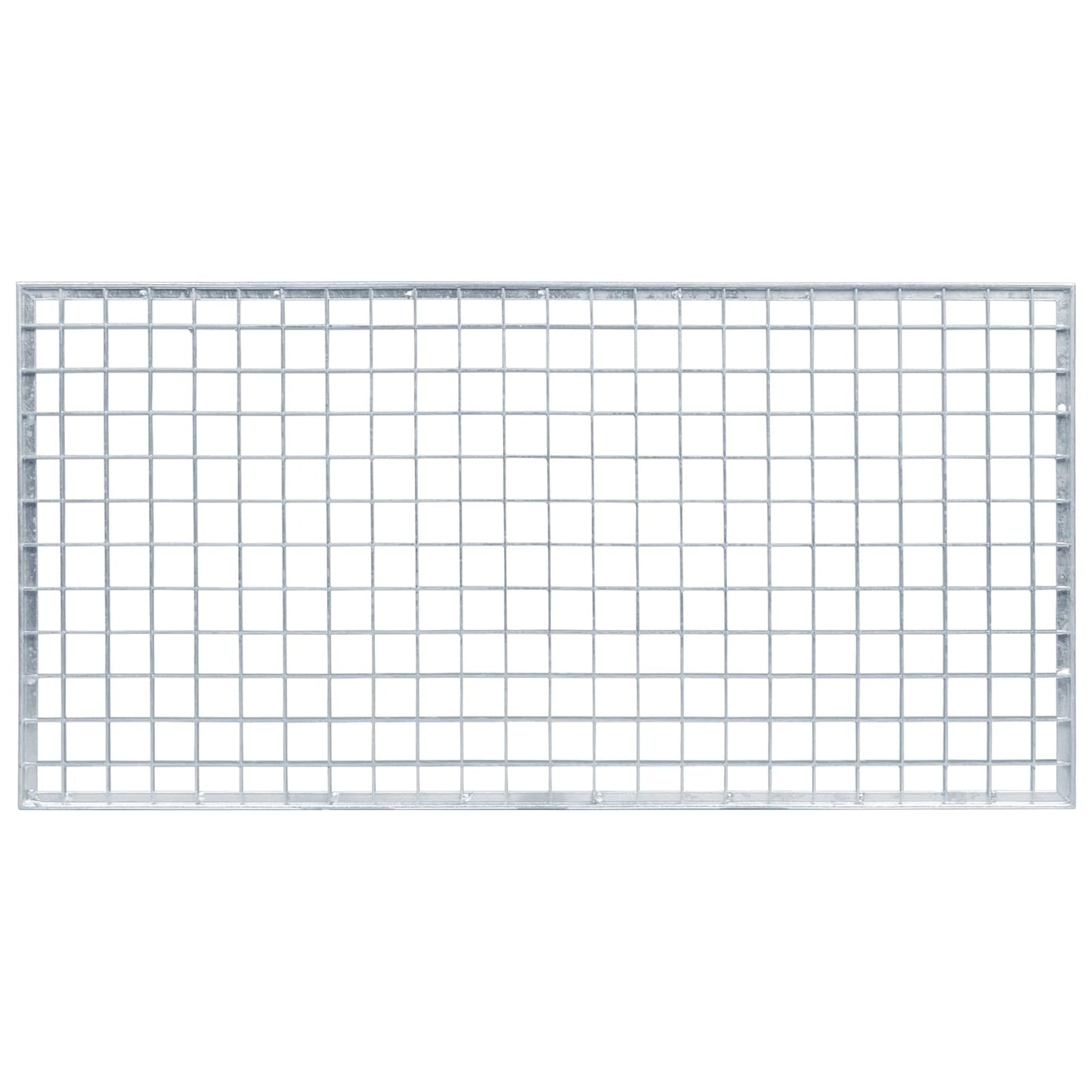 Gitter Sølv 80 x 40 x 2 cm Hot-Dip Galvaniseret Stål