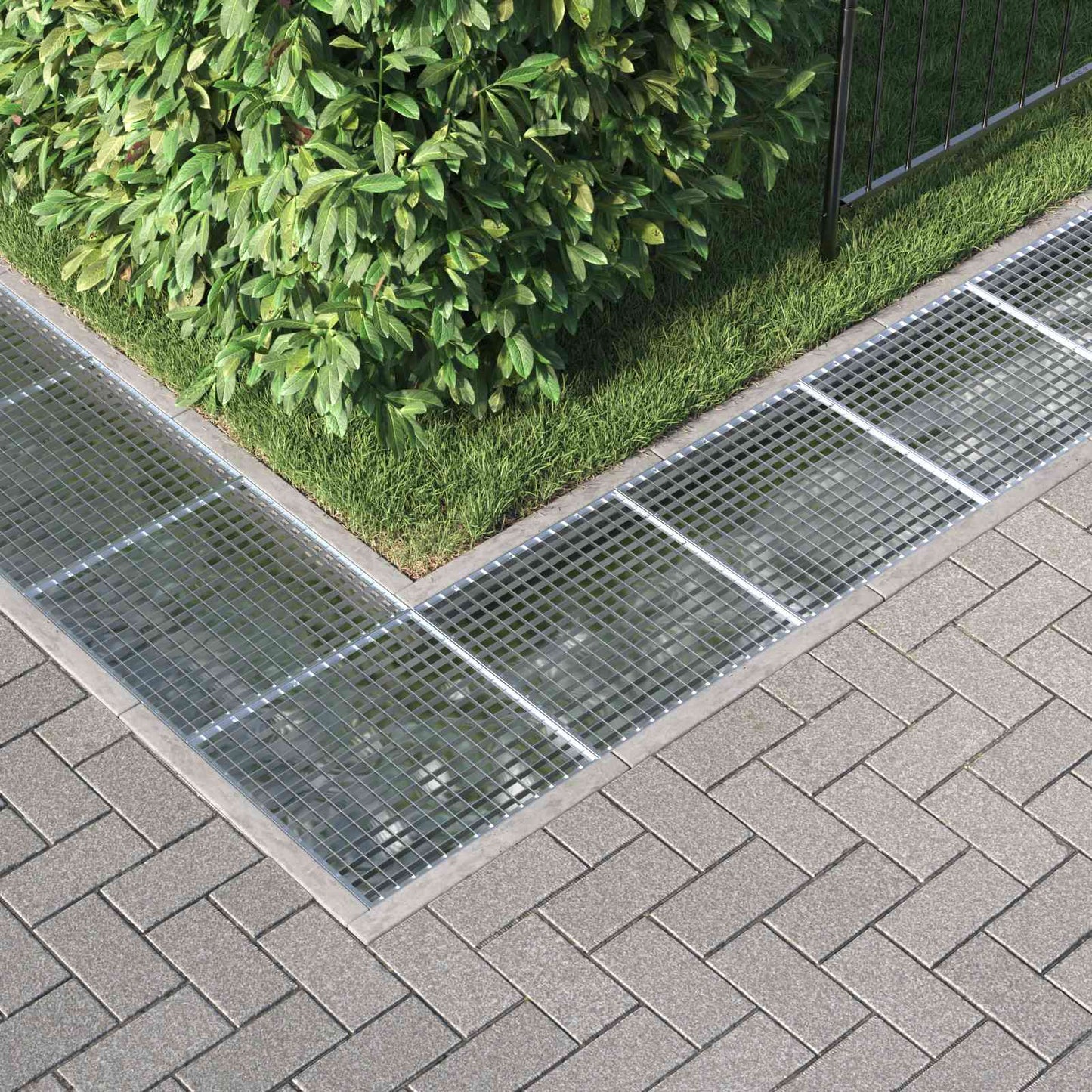 Gitter Sølv 50 x 50 x 2 cm Hot-Dip Galvaniseret Stål
