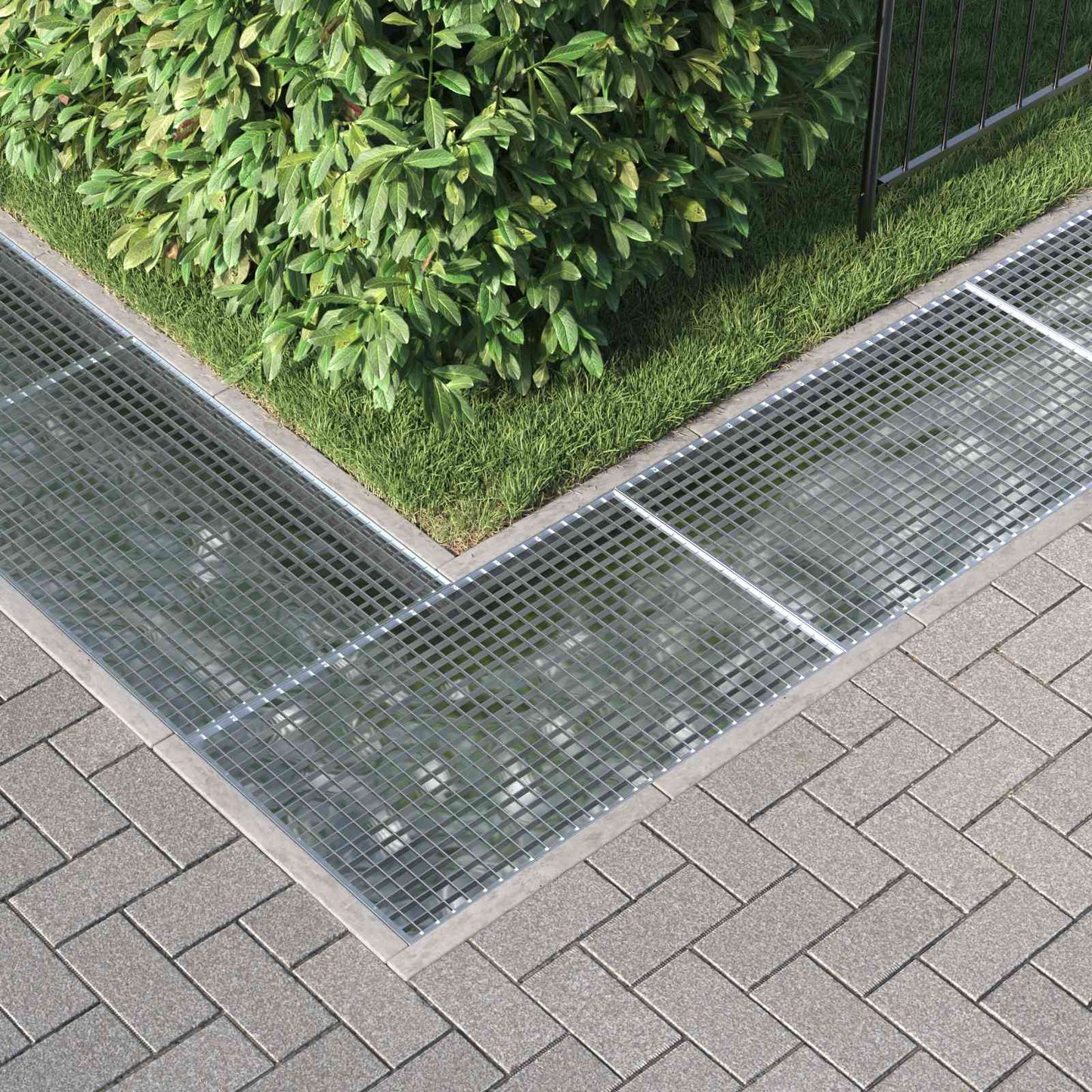 Gitter Sølv 100 x 60 x 2 cm Hot-Dip Galvaniseret Stål