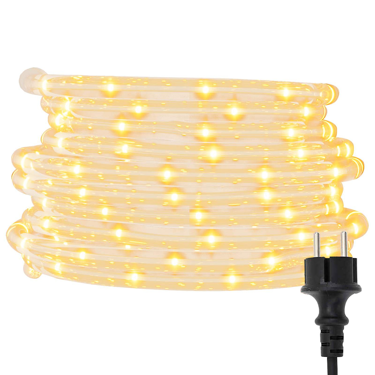 Sejllys med reblys Varm hvid 100 m PVC