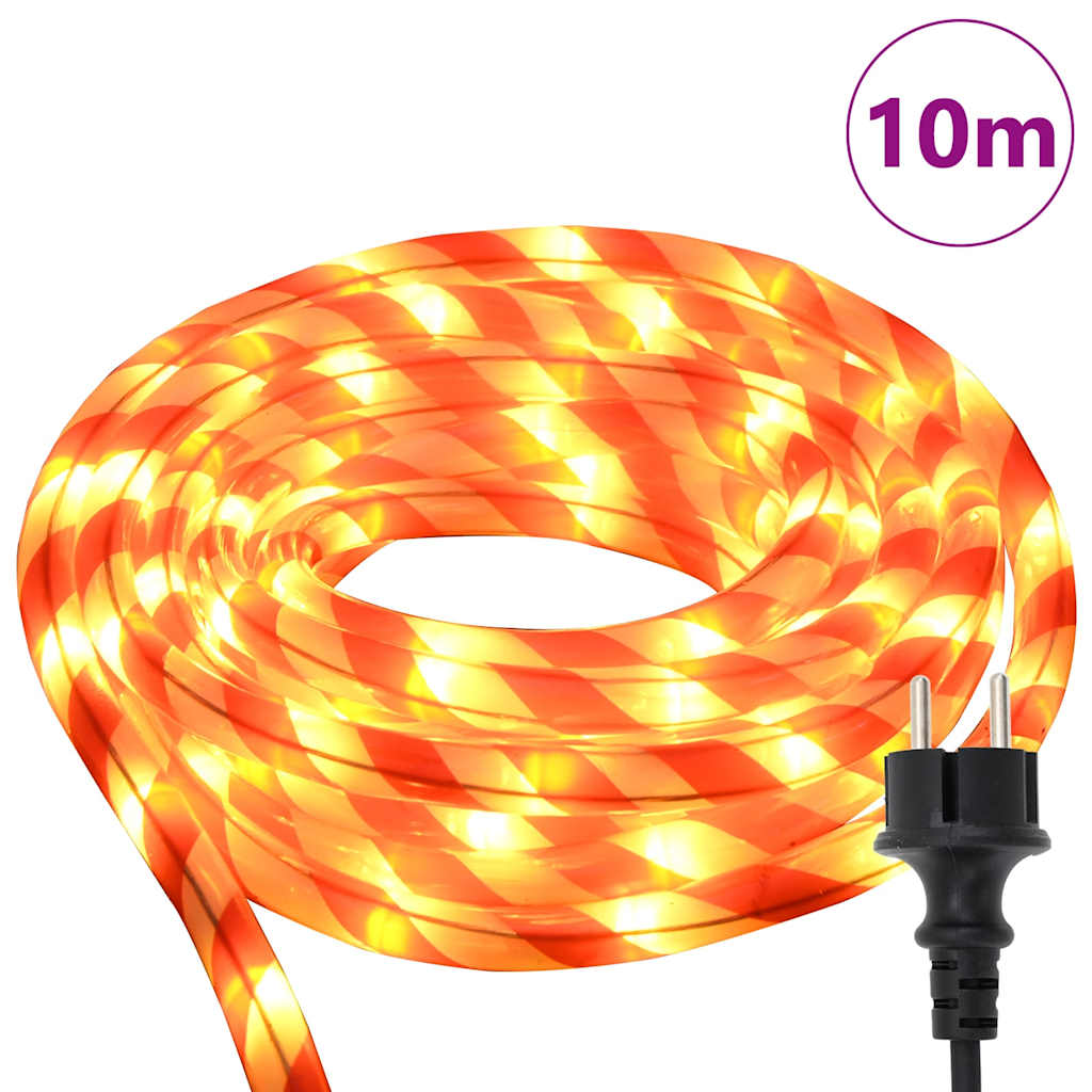 Sejllys med reblys Varm hvid 10 m PVC