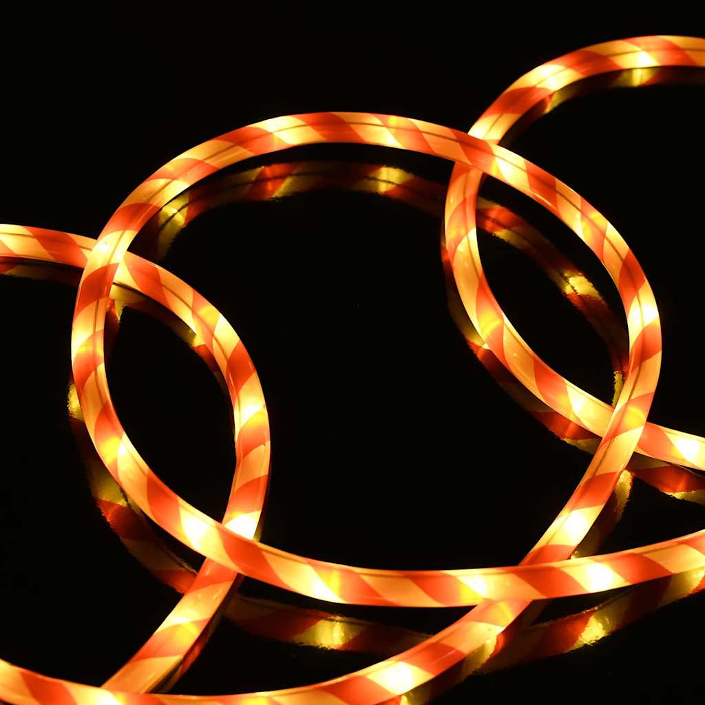 Sejllys med reblys Varm hvid 100 m PVC