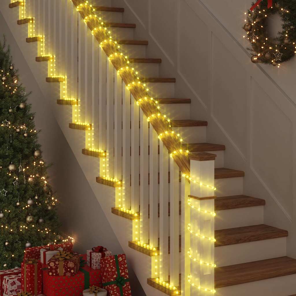 Sejllys med 1200 LED'er Varm hvid 50 m PVC