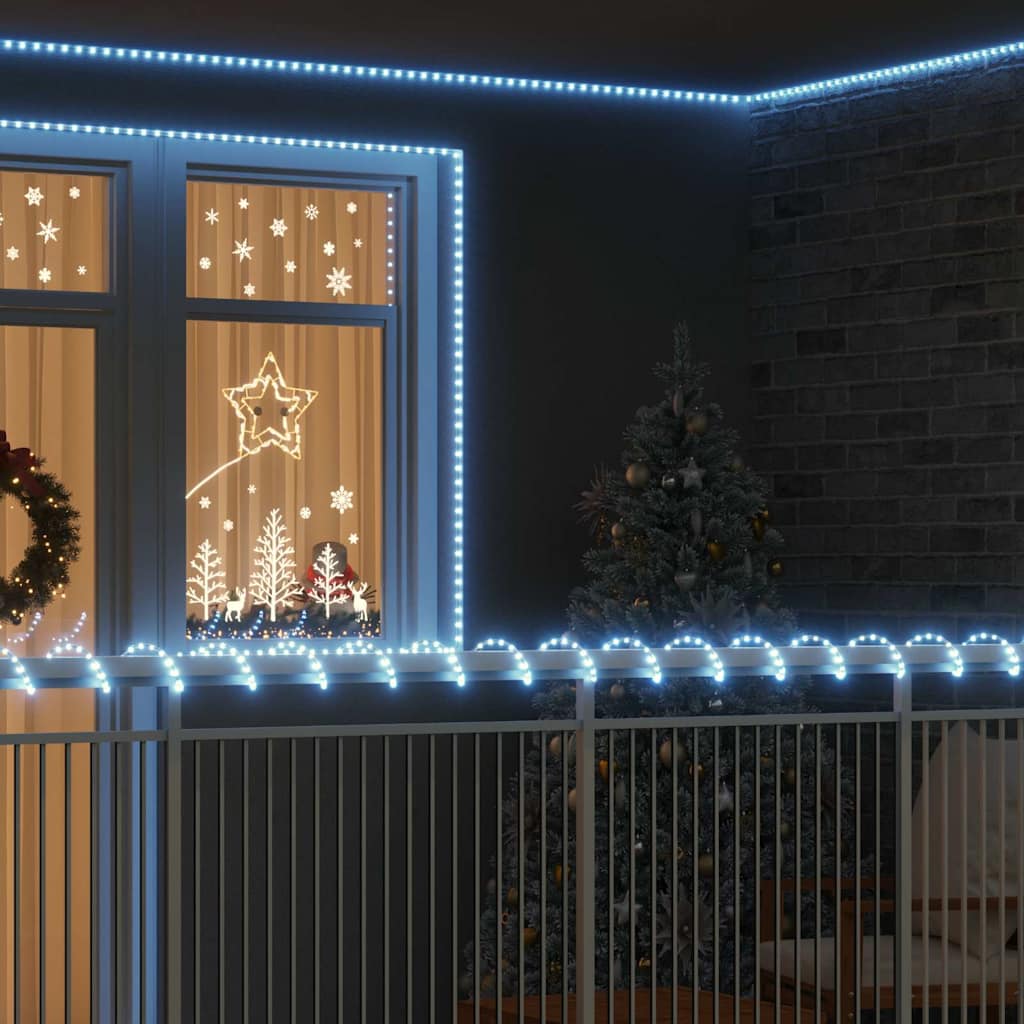 Sejllys med 120 LED'er Kold Hvid 5 m PVC