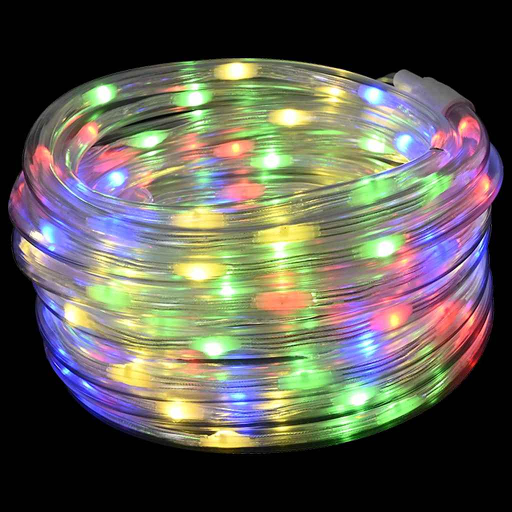 Sejllys med 240 LED'er Flerfarvet 10 m PVC