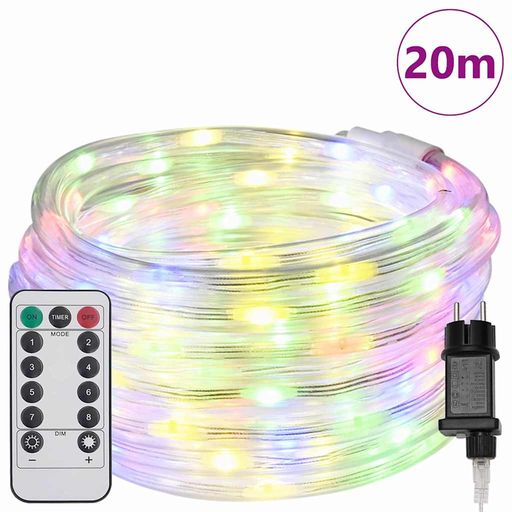 Sejllys med 480 LED'er Flerfarvet 20 m PVC