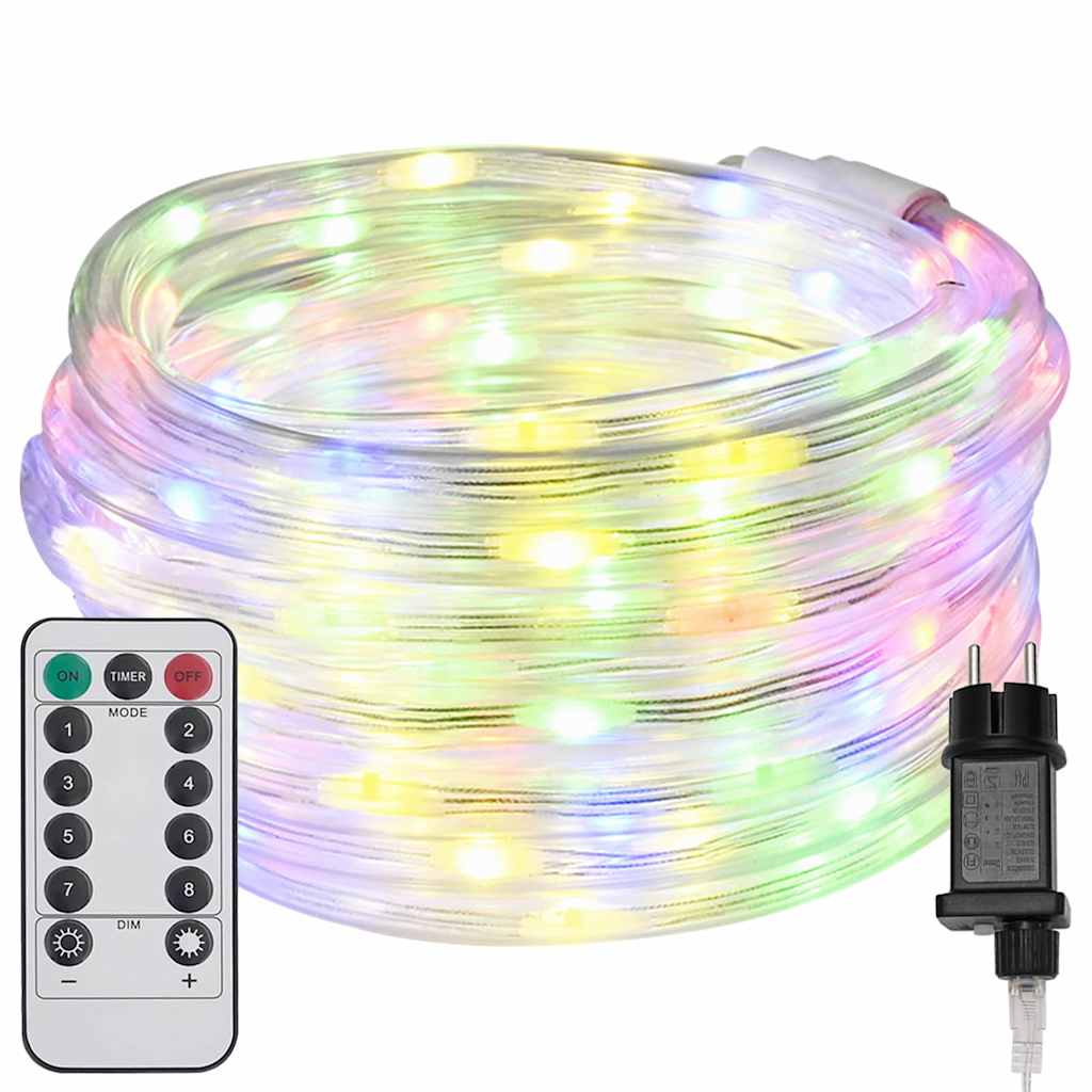 Sejllys med 1200 LED'er Flerfarvet 50 m PVC