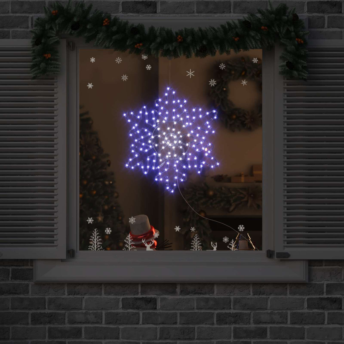 Juletarget 156 LED'er Blå 55,5 x 55,5 x 0,75 cm PVC