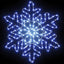 Juletarget 156 LED'er Blå 55,5 x 55,5 x 0,75 cm PVC