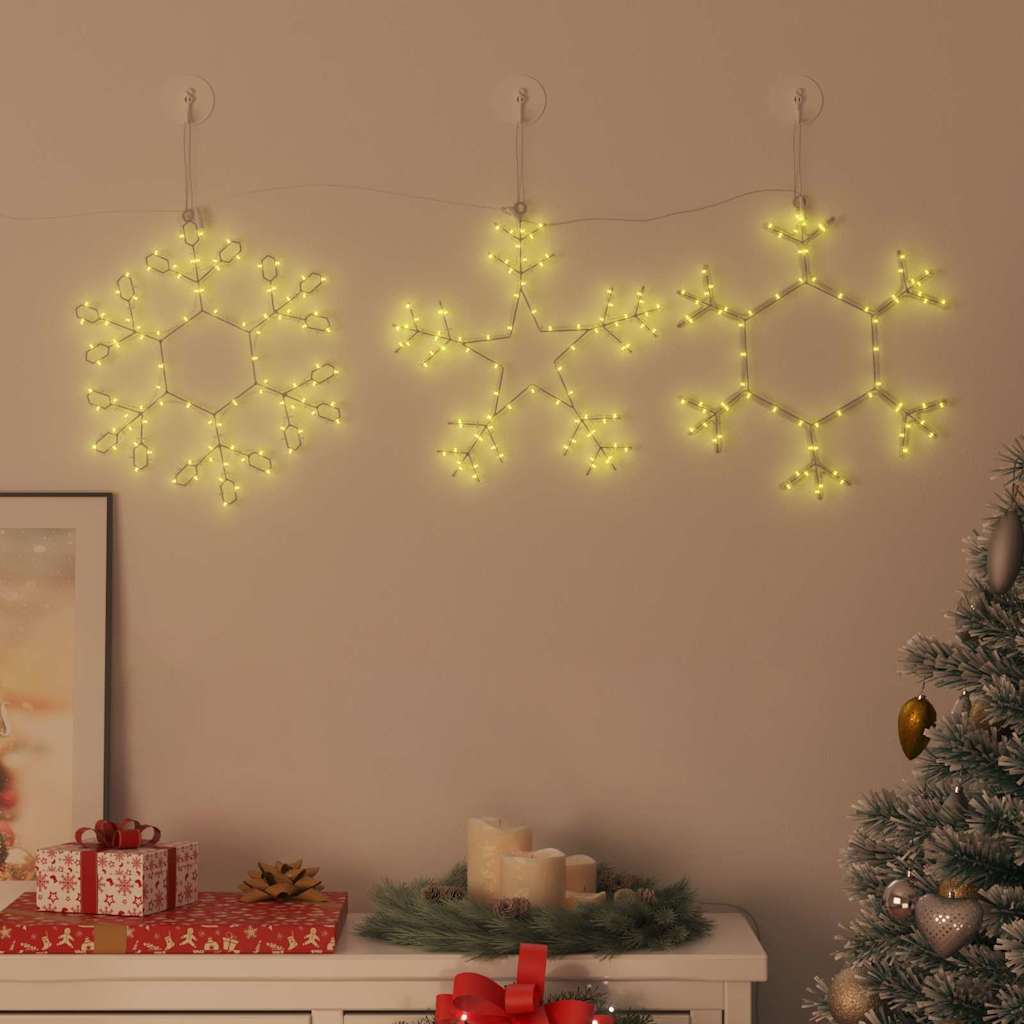 Jule Snefnug 252 LED'er Varm hvid 44,5 x 38 cm PVC