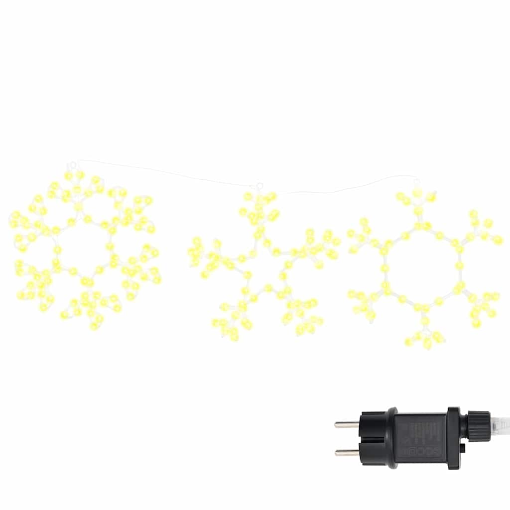 Jule Snefnug 252 LED'er Varm hvid 44,5 x 38 cm PVC