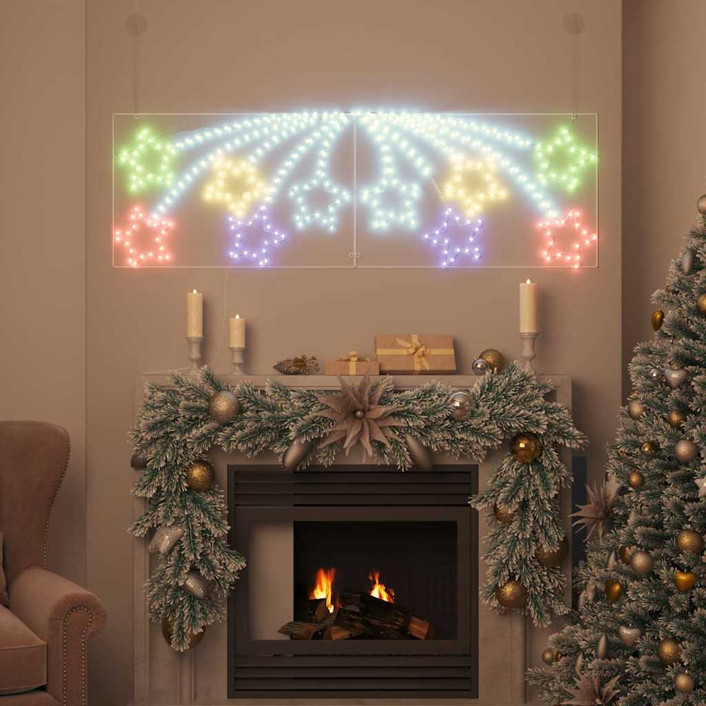 Jule Stjerne 432 LED'er Flerfarvet 182 x 58 cm PVC