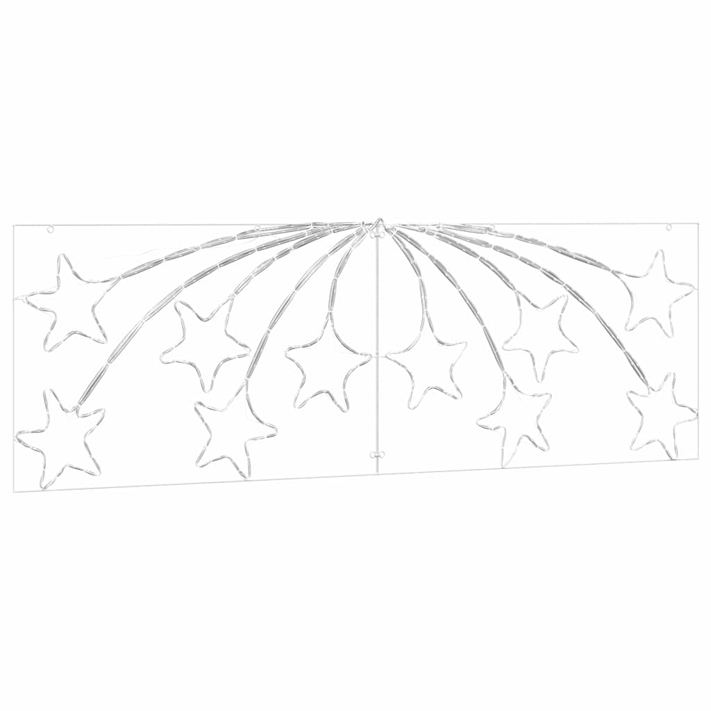 Jule Stjerne 432 LED'er Flerfarvet 182 x 58 cm PVC