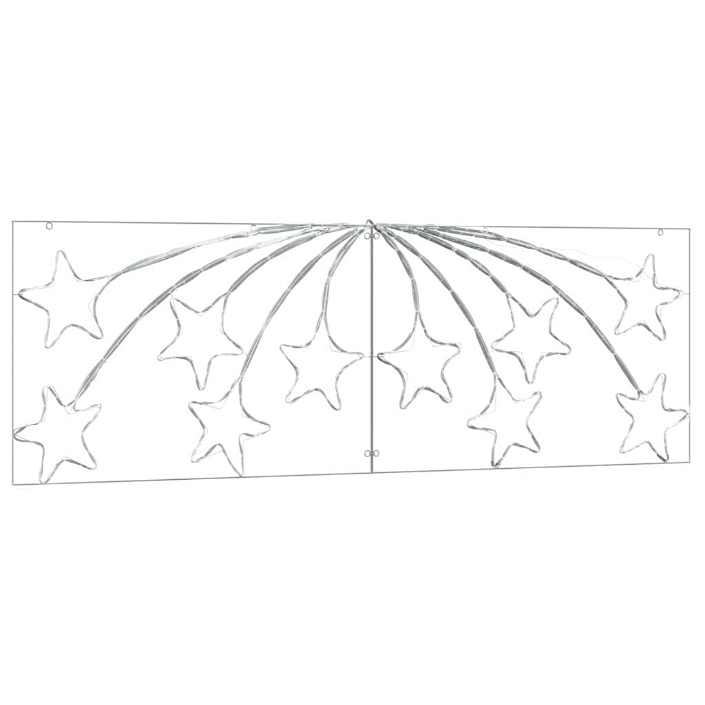Jule Stjerne 432 LED'er Flerfarvet 182 x 58 cm PVC
